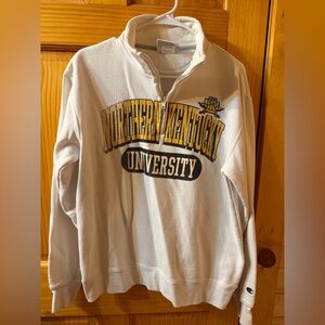 Northern Kentucky University White & Yellow Quarter-Zip Sweatshirt
